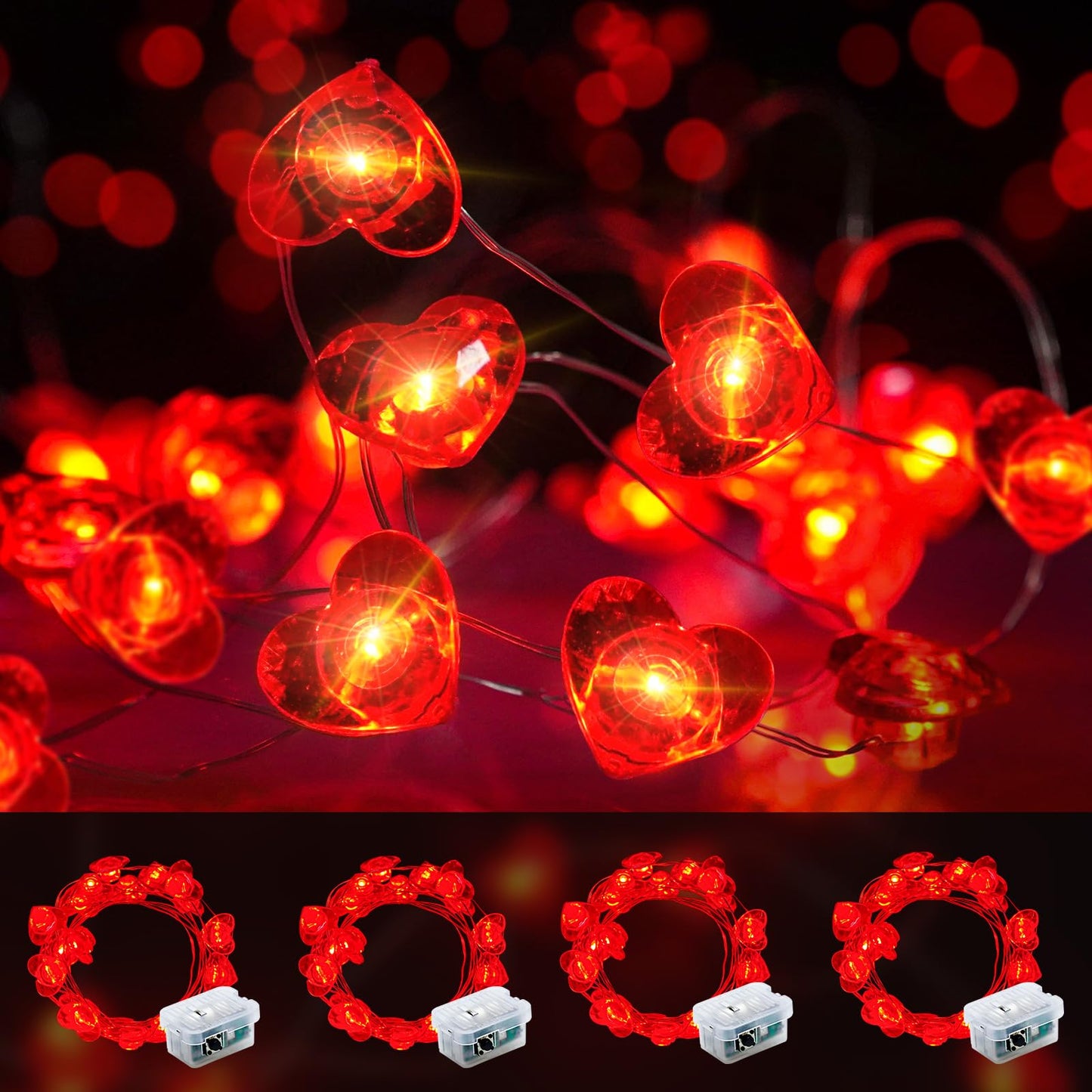 Aurora Glow Flameless Fairy Lights 7ft Battery Operated Low Heat LED Alternative to Candles for Safe Nighttime Use