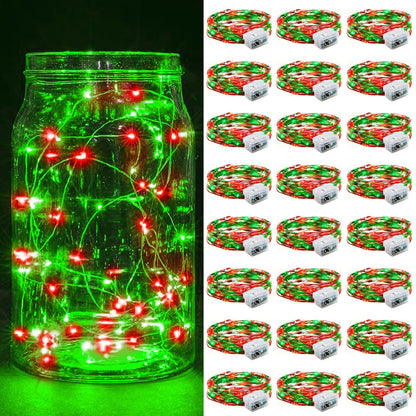 Aurora Glow Flameless Fairy Lights 7ft Battery Operated Low Heat LED Alternative to Candles for Safe Nighttime Use
