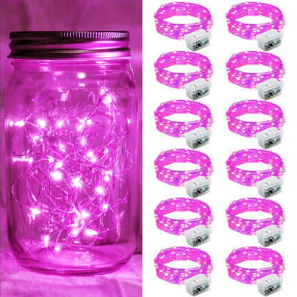 Aurora Glow Flameless Fairy Lights 7ft Battery Operated Low Heat LED Alternative to Candles for Safe Nighttime Use