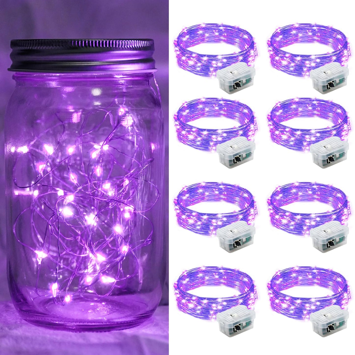 Aurora Glow Flameless Fairy Lights 7ft Battery Operated Low Heat LED Alternative to Candles for Safe Nighttime Use