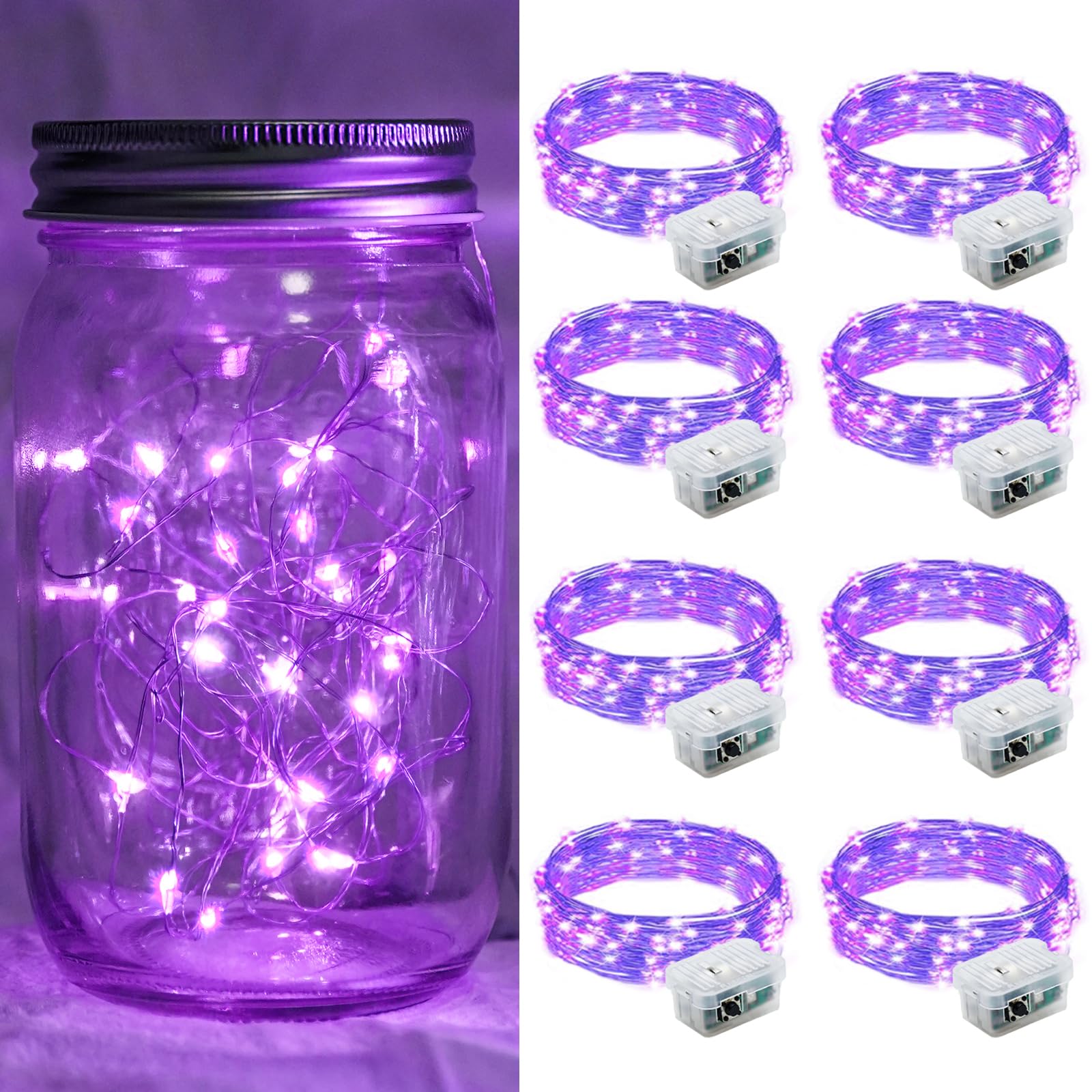Aurora Glow Flameless Fairy Lights 7ft Battery Operated Low Heat LED Alternative to Candles for Safe Nighttime Use