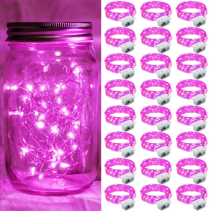 Aurora Glow Flameless Fairy Lights 7ft Battery Operated Low Heat LED Alternative to Candles for Safe Nighttime Use