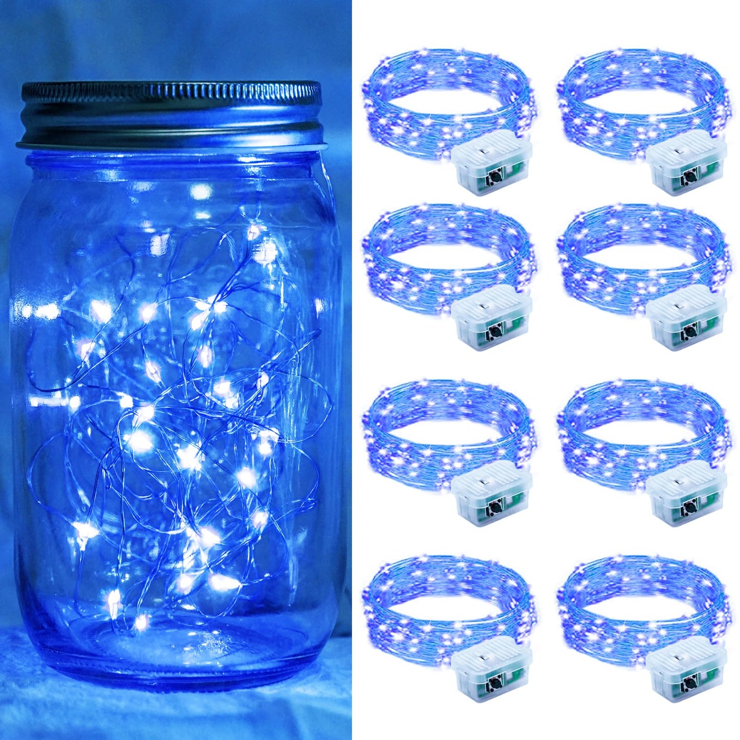 Aurora Glow Flameless Fairy Lights 7ft Battery Operated Low Heat LED Alternative to Candles for Safe Nighttime Use