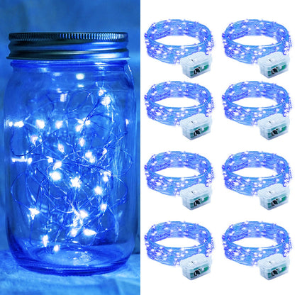 Aurora Glow Flameless Fairy Lights 7ft Battery Operated Low Heat LED Alternative to Candles for Safe Nighttime Use
