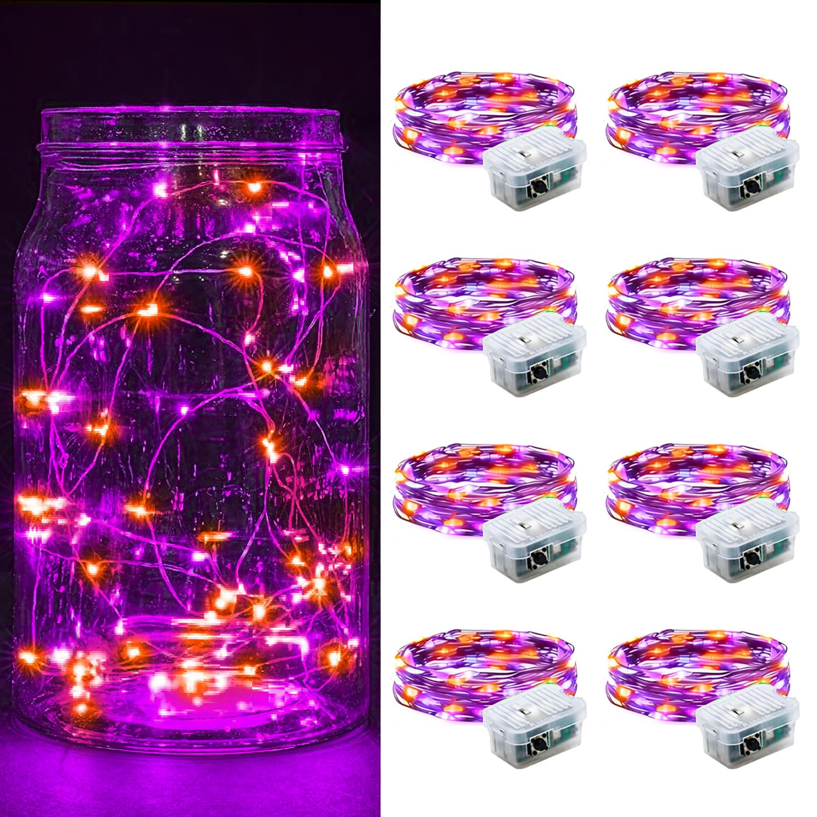 Aurora Glow Flameless Fairy Lights 7ft Battery Operated Low Heat LED Alternative to Candles for Safe Nighttime Use