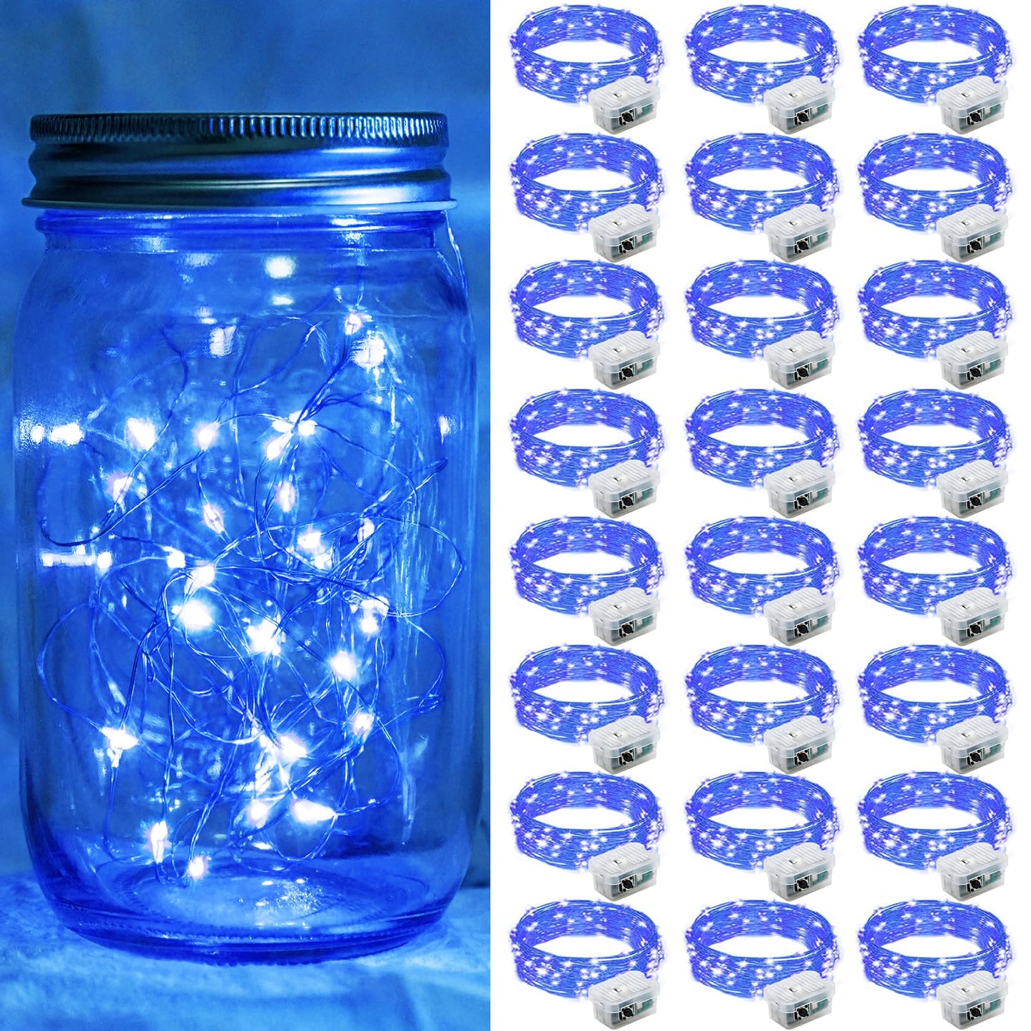 Aurora Glow Flameless Fairy Lights 7ft Battery Operated Low Heat LED Alternative to Candles for Safe Nighttime Use