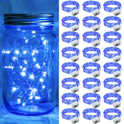 Aurora Glow Flameless Fairy Lights 7ft Battery Operated Low Heat LED Alternative to Candles for Safe Nighttime Use