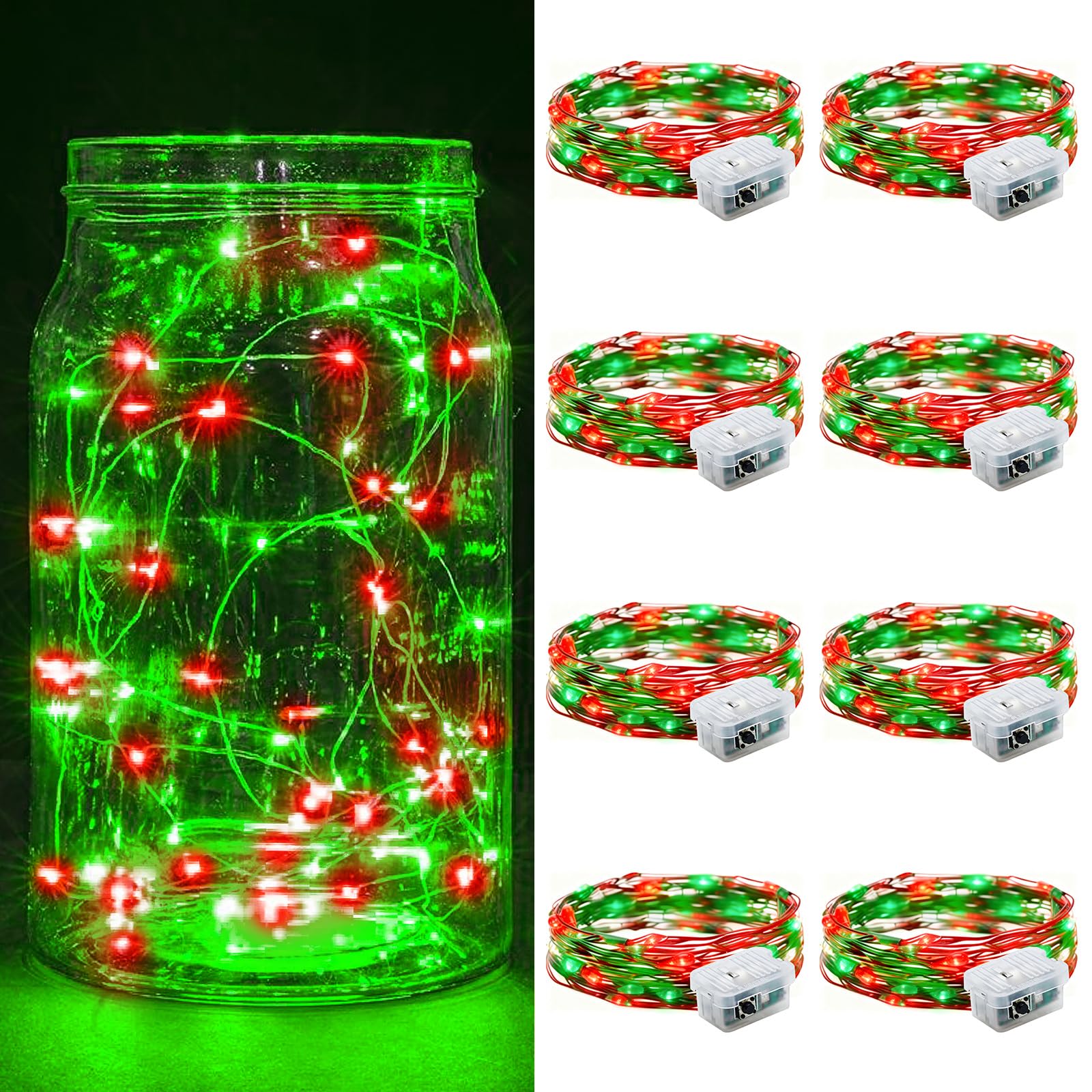 Aurora Glow Flameless Fairy Lights 7ft Battery Operated Low Heat LED Alternative to Candles for Safe Nighttime Use