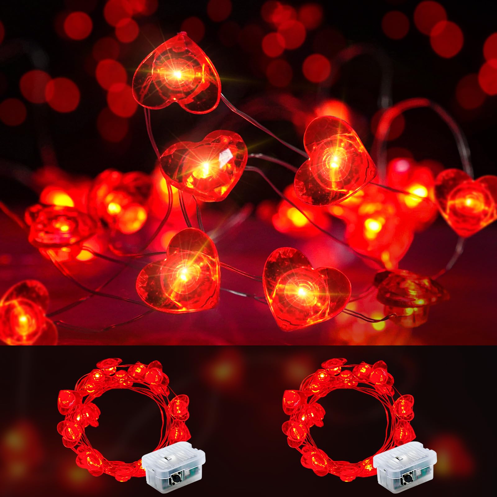 Aurora Glow Flameless Fairy Lights 7ft Battery Operated Low Heat LED Alternative to Candles for Safe Nighttime Use