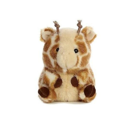 Aurora Rolly Pet Bee Happy Sitting Plush – Decorative Animal Figurine for Coffee Table, Office Desk, and Entryway