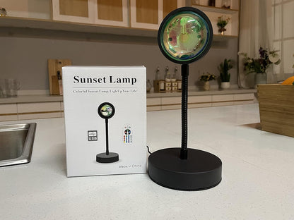 AuroraBeam Sunset Projector – Romantic Valentine's Day Gift for Women, RGB Night Light with Remote