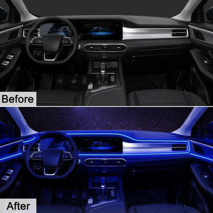 AuroraDrive 5 in 1 RGB Car Interior LED Strip Lights with Music Sync – Thoughtful Housewarming & Holiday Gift for Women and Mom