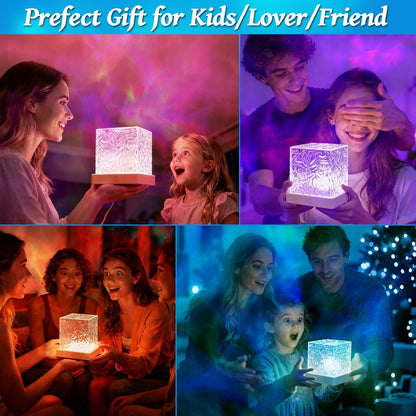 AuroraLume Galaxy Ocean Projector – Modern Ambient Light for Bedroom and Living Room Aesthetic