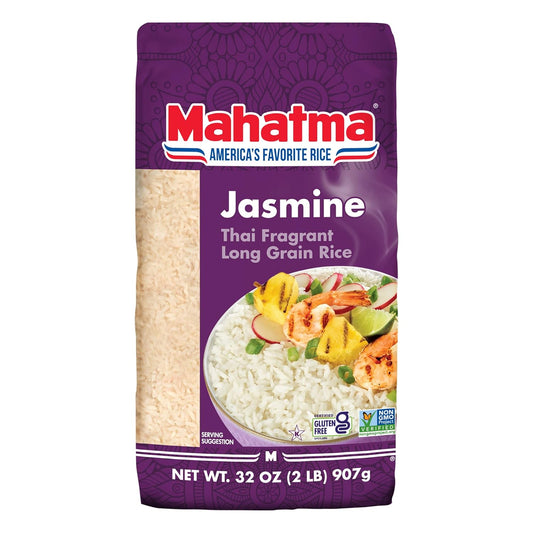 authentic aromatic thai-style jasmine rice with a slightly sweet flavor and separate-grain texture