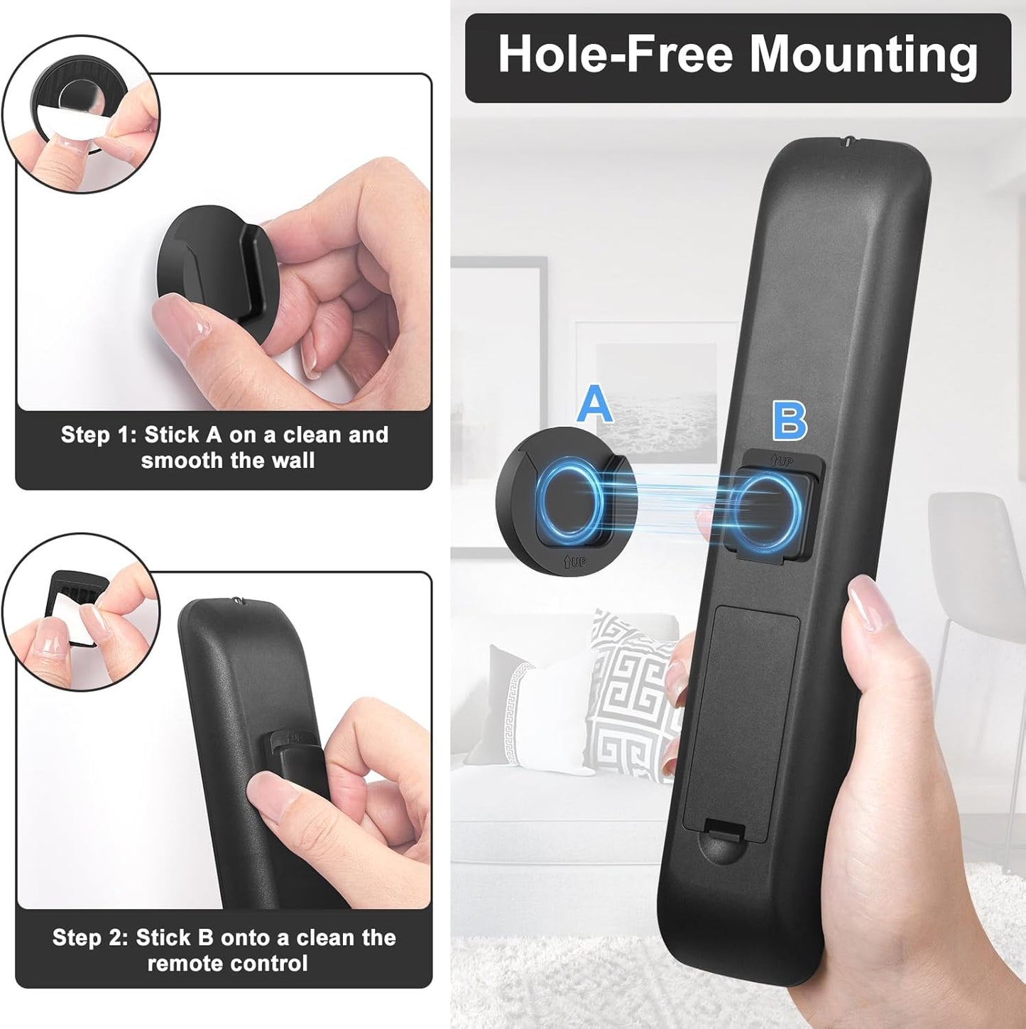 automatic self-aligning limit for one-handed remote drop-in