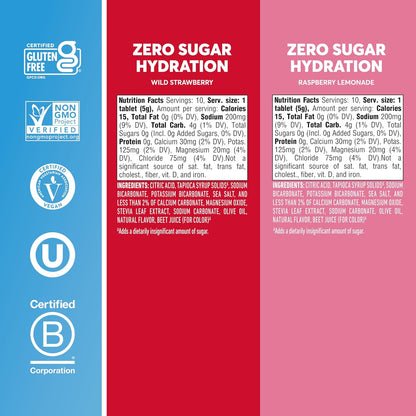 available flavor options include mixed berry (raspberry lemonade + wild strawberry), mixed citrus, plus standalone strawberry and raspberry lemonade 80-count packs