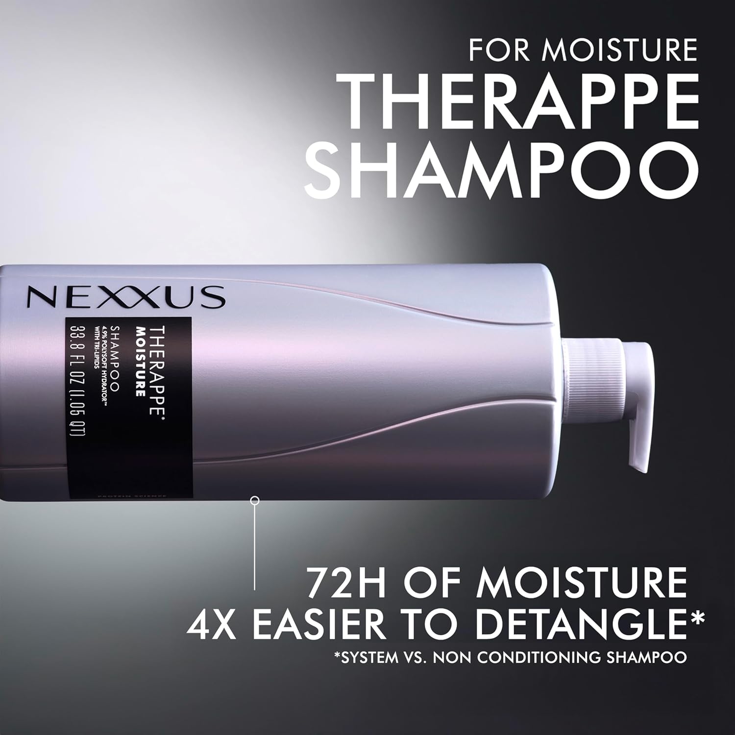 available in 13.5 oz (travel/trial) and 33.8 oz (value/daily use) sizes