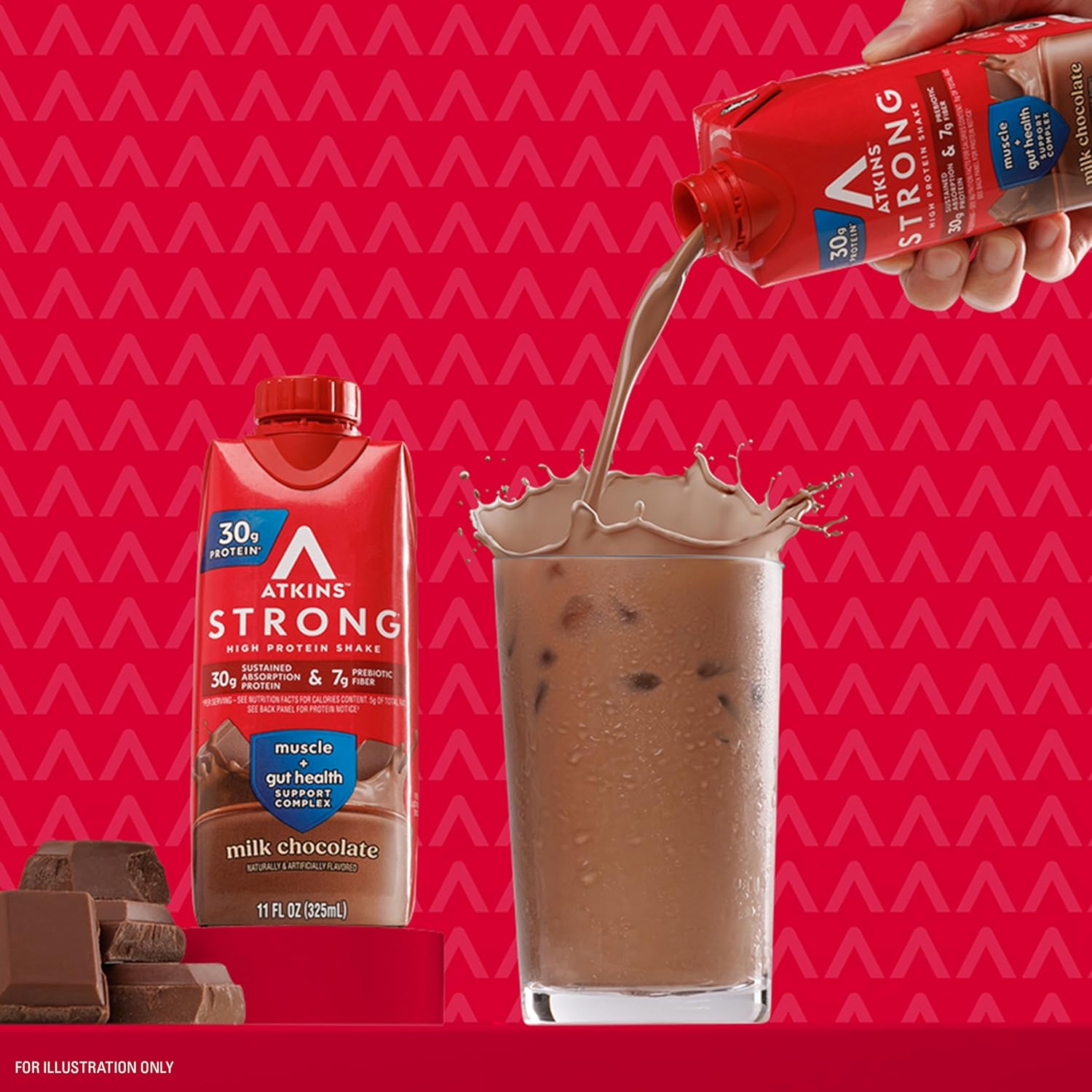 available in 5 flavors (vanilla, chocolate, chocolate peanut butter, strawberry, cafe latte) in pack of 12 or pack of 24