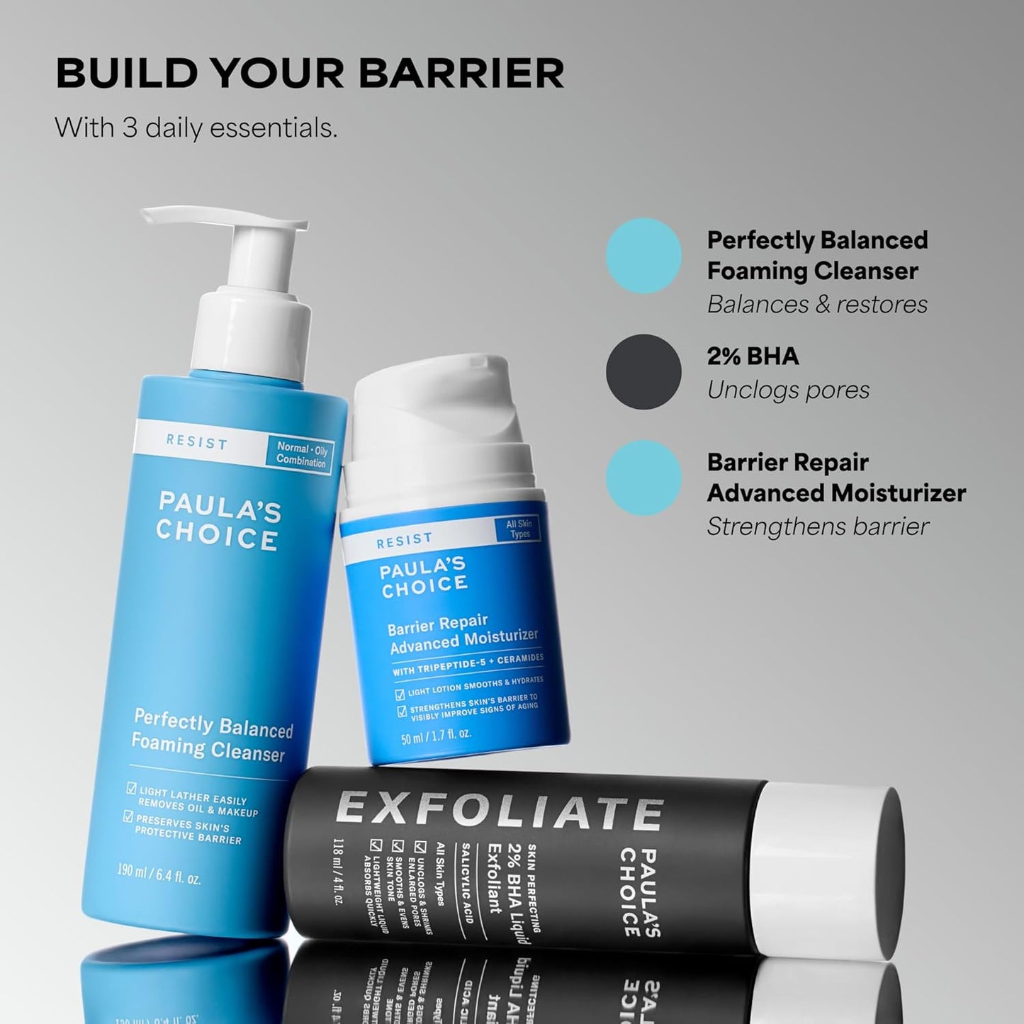 available in 6.4 fl oz full-size bottle and 1 fl oz travel/trial-size bottle