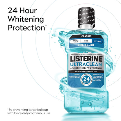 available in four size/flavor variants: 3.2 fl oz travel, 16.9 fl oz standard, 33.8 fl oz single, and 33.8 fl oz twin pack