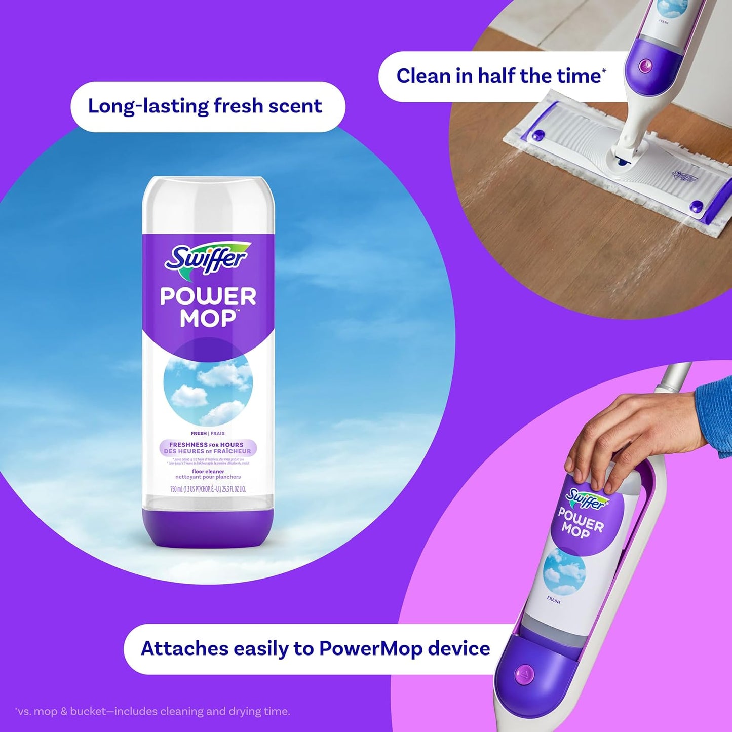 available in fresh and lavender scents