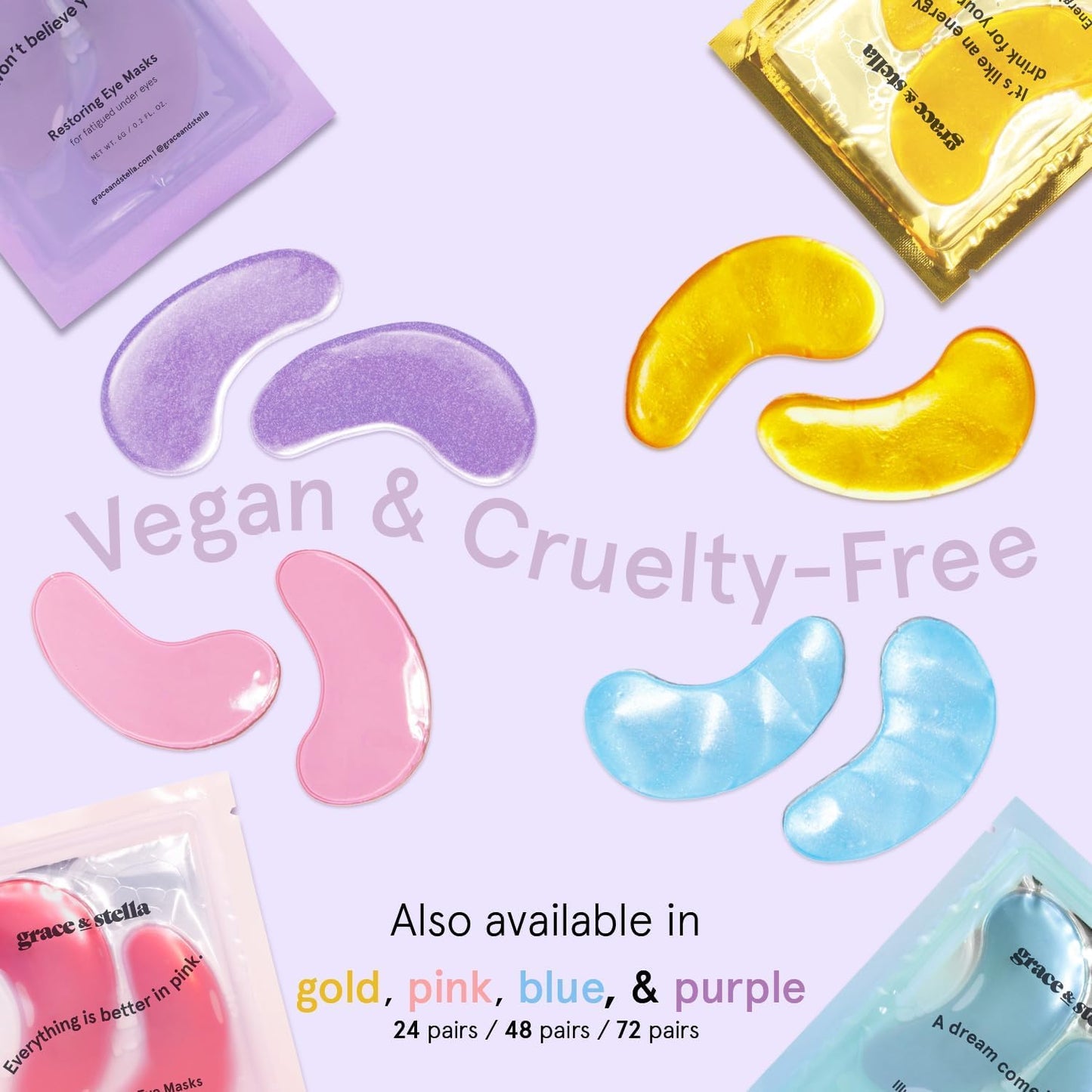 available in purple, bronze, white colorways plus a multi-color 6-pack and gift set variant