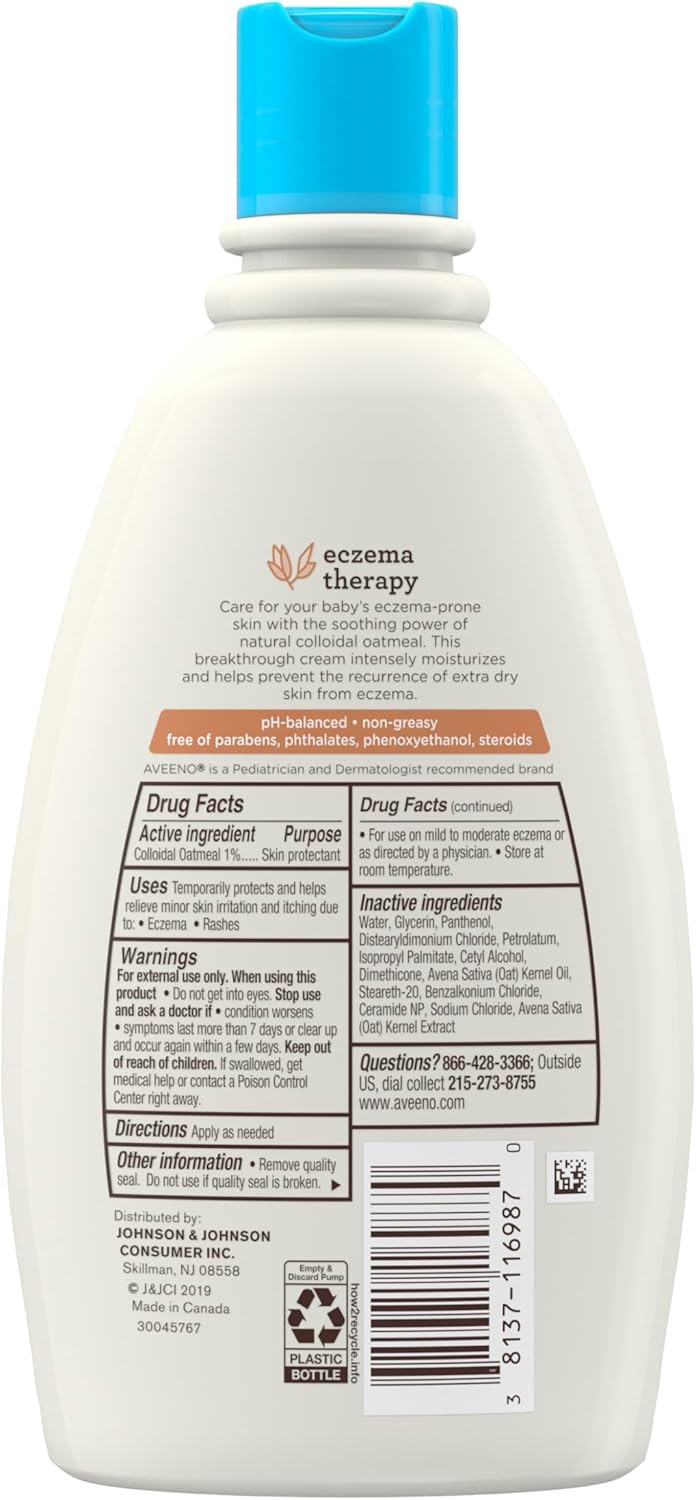 Aveeno Baby Eczema Therapy Cream – Thoughtful Baby Shower Gift for New Parents and Expectant Moms