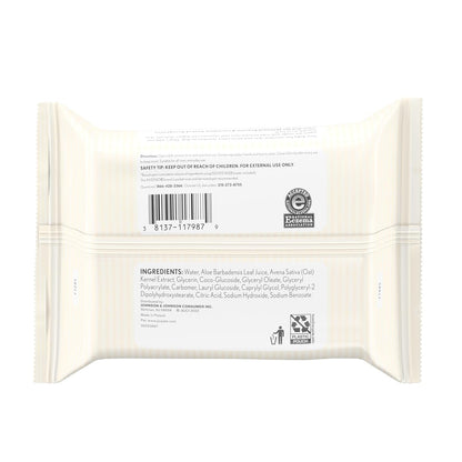 Aveeno Baby Fragrance-Free Hand & Face Wipes – Nursery-Safe Cleansing for Sensitive Skin, Pack of 4