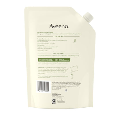 Aveeno Daily Moisturizing Body Wash – Clean, Refillable Design for Intentional Living