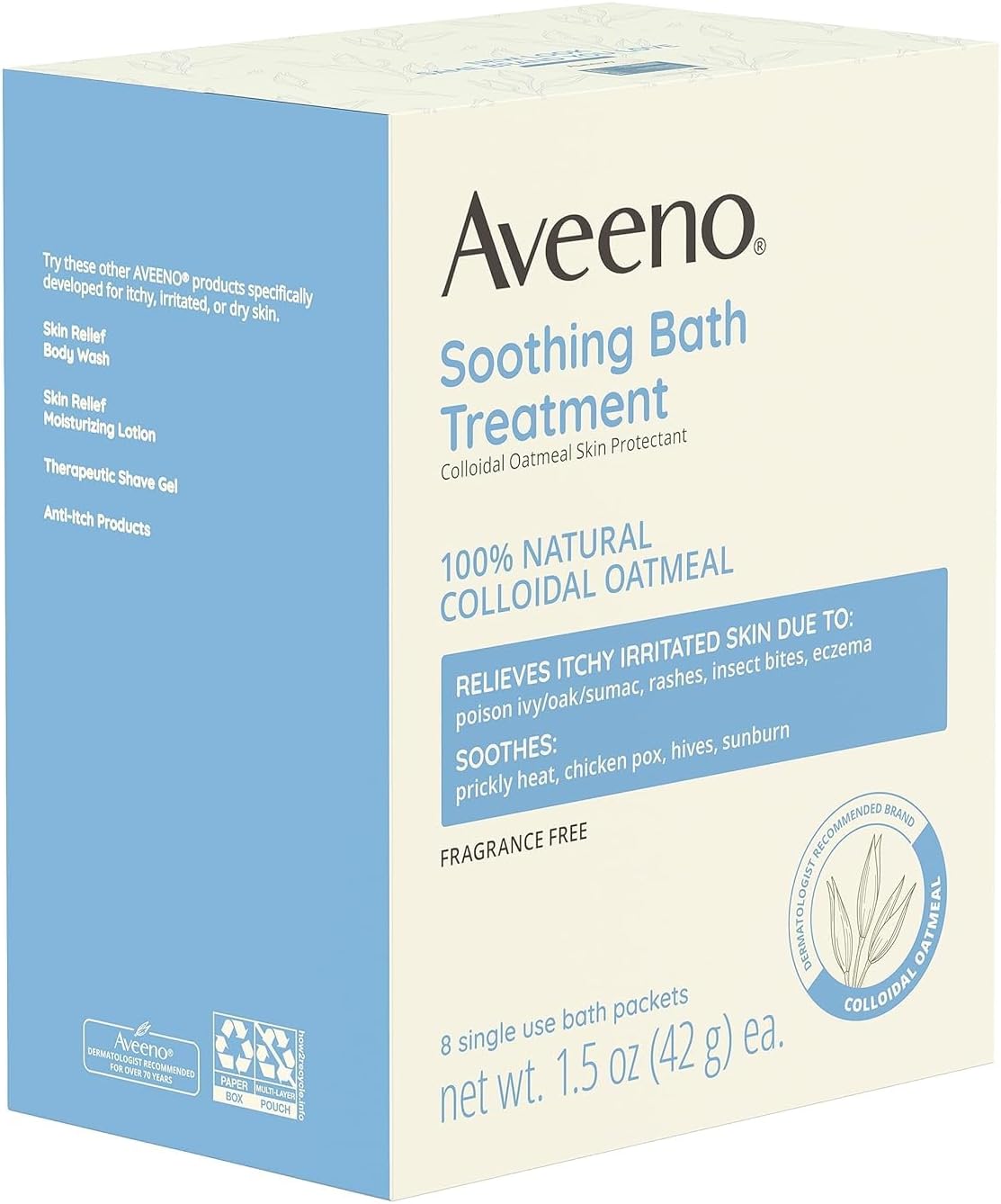 Aveeno Kids Oatmeal Bath Soak – Allergy-Tested Relief for Children's Eczema & Sensitive Skin Flare-Ups