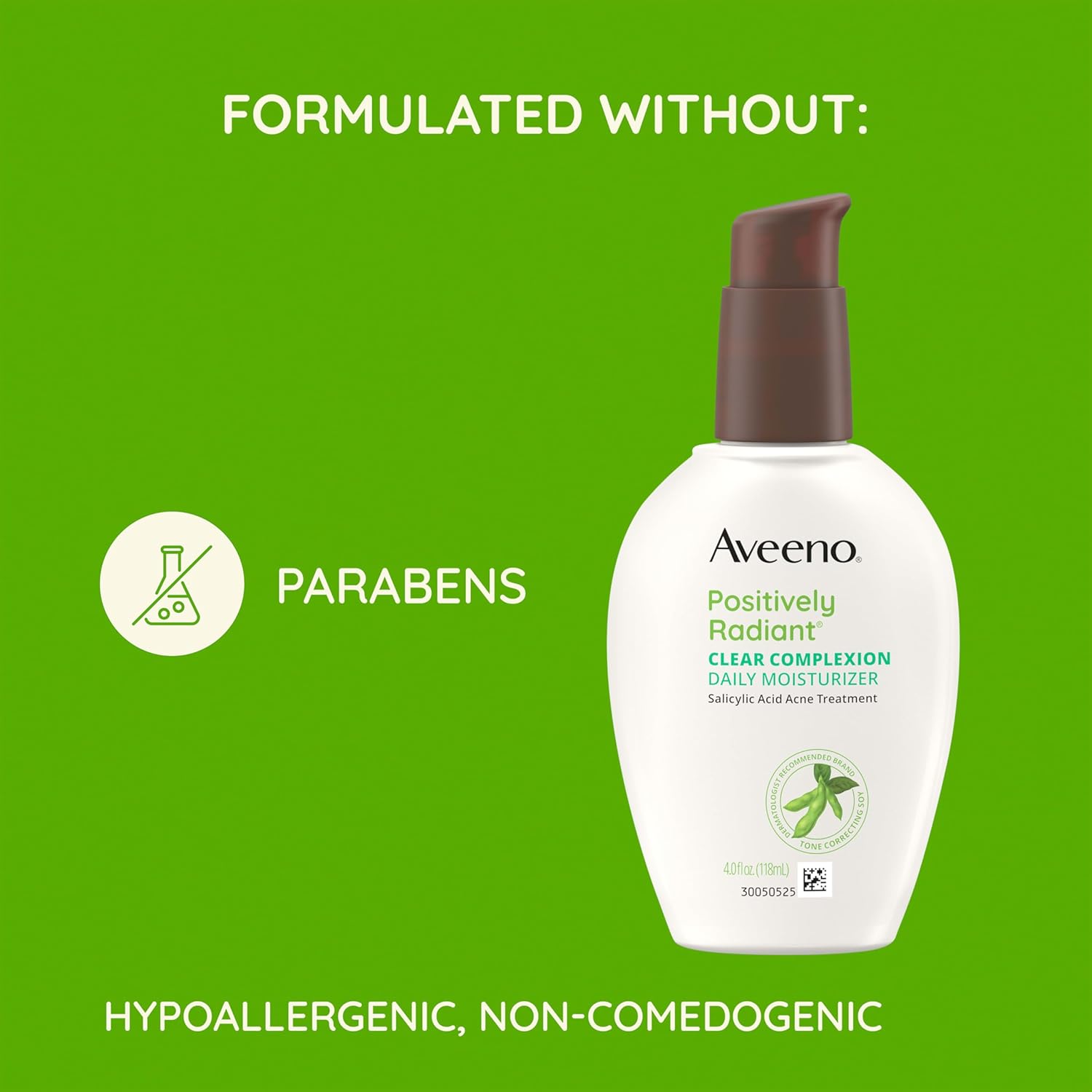 Aveeno Positively Radiant Clear Complexion Moisturizer – Streamlined Acne Care, No Excess