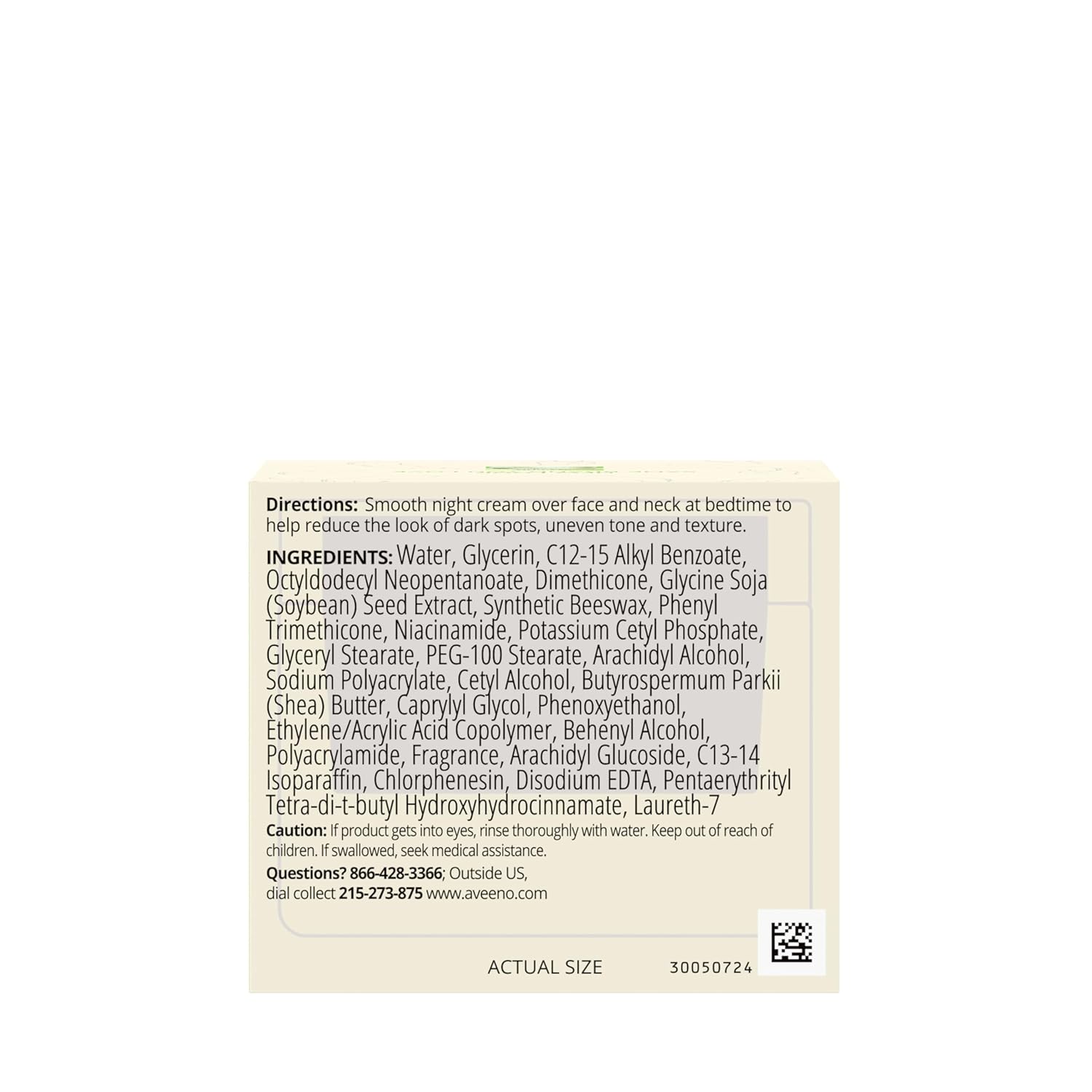 Aveeno Positively Radiant Luxury Night Cream – Premium Tone-Correcting Facial Treatment with Soy Complex