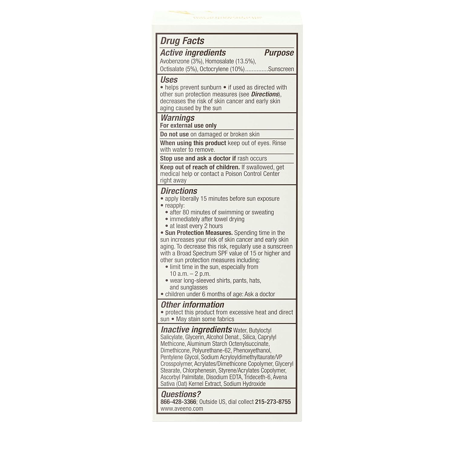 Aveeno Protect + Hydrate Face Sunscreen SPF 60 – Daily Morning Skincare Ritual SPF, Prebiotic Oat Moisturizer