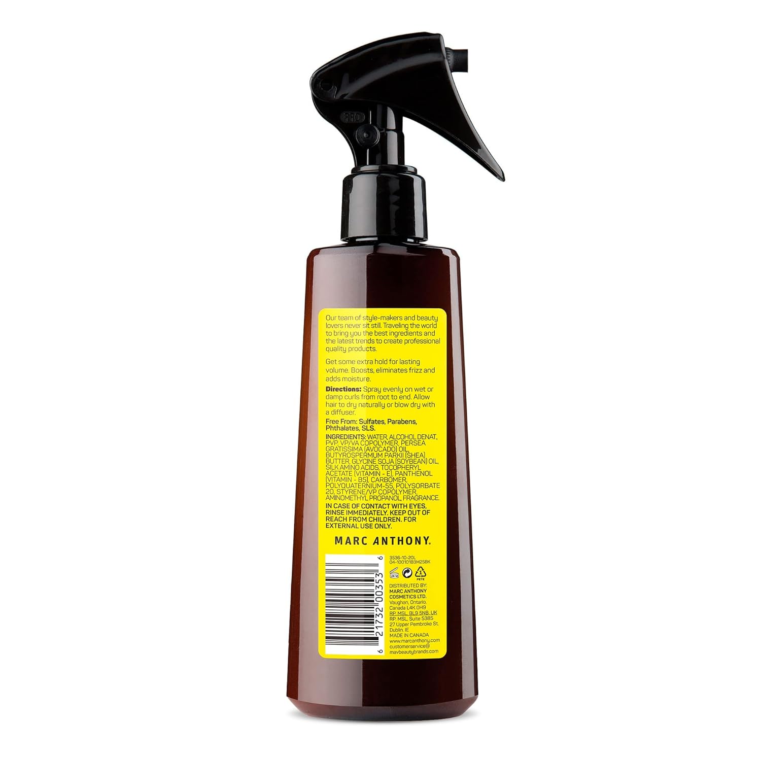 avocado oil, shea butter, and soybean oil blend for moisture and softness