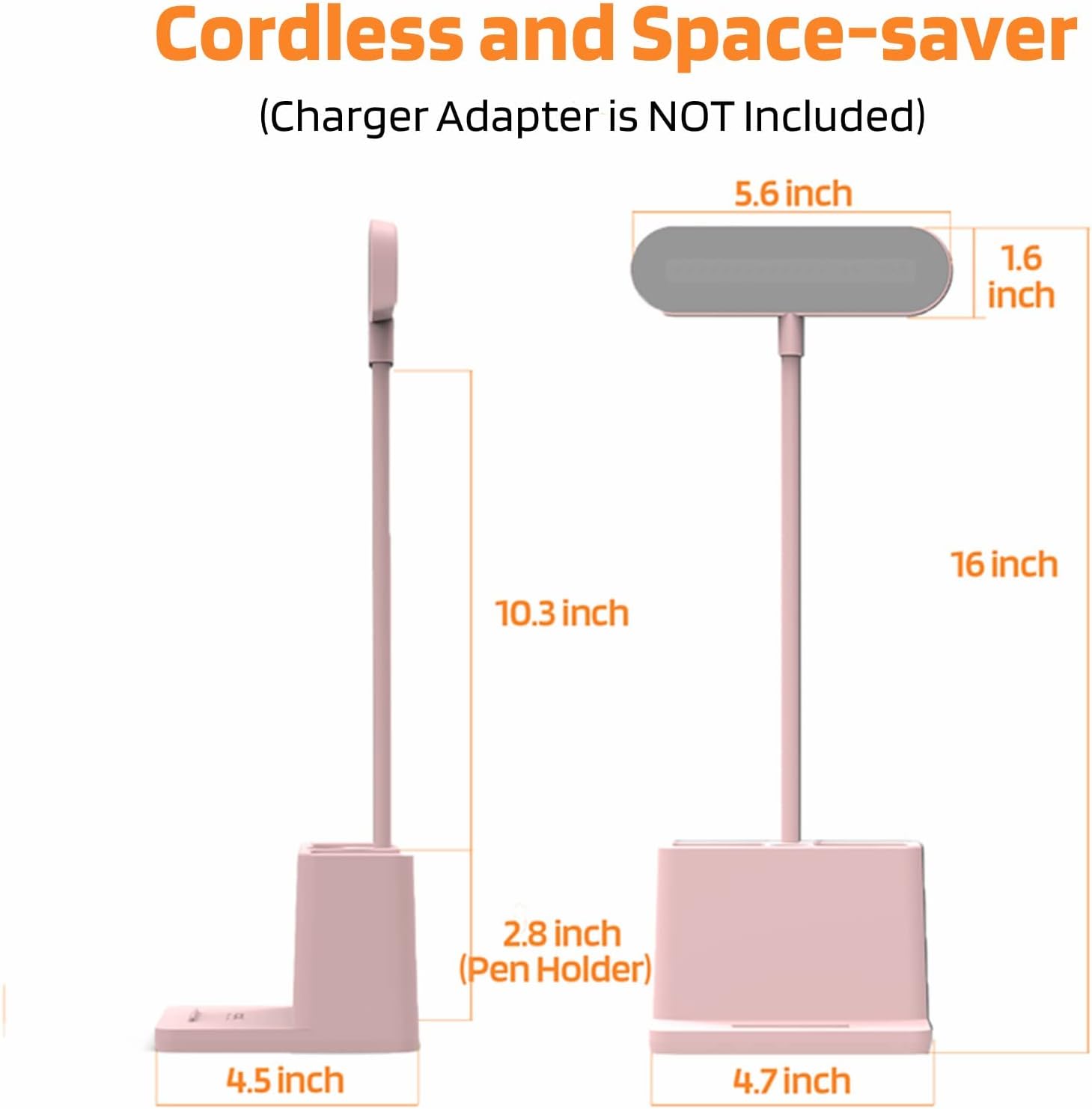 AXX Cute Desk Lamp Pink – Bedtime Wind-Down Light for Relaxing Evenings, Warm LED Lamp for Self-Care Routine