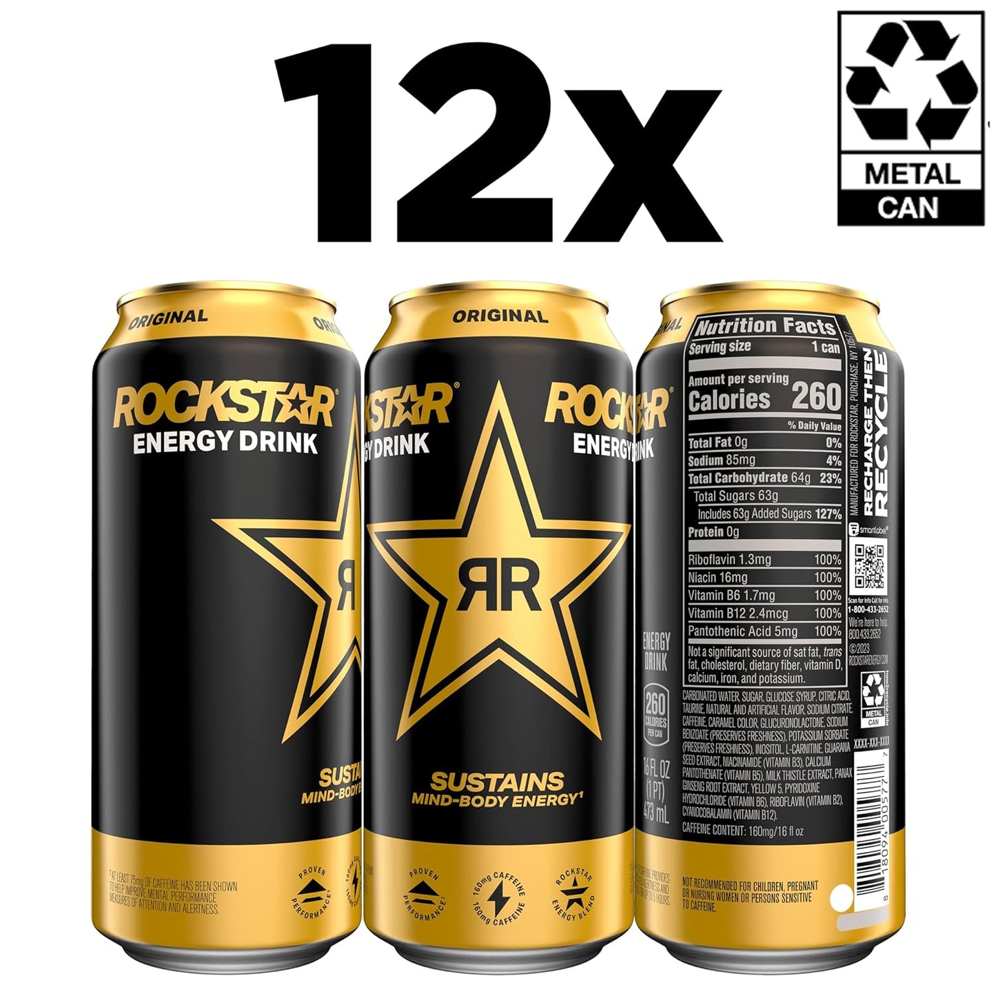 b-vitamin complex plus guarana and taurine functional ingredient stack