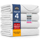 34x36 Inch (Pack of 4) - White
