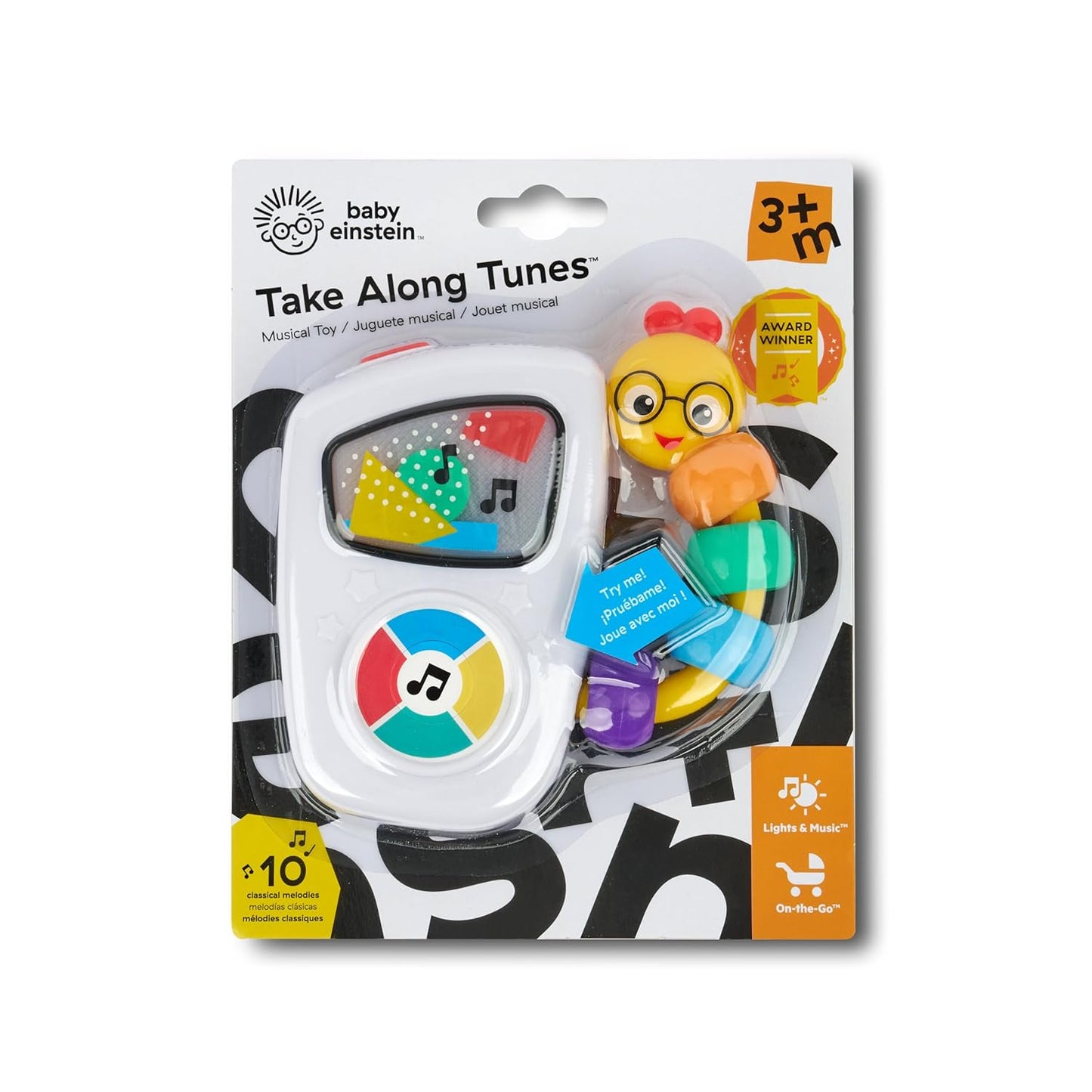 Baby Einstein Take Along Tunes Musical Toy, Baby Shower Gift for New Parents Expecting, Ages 3 Months Plus