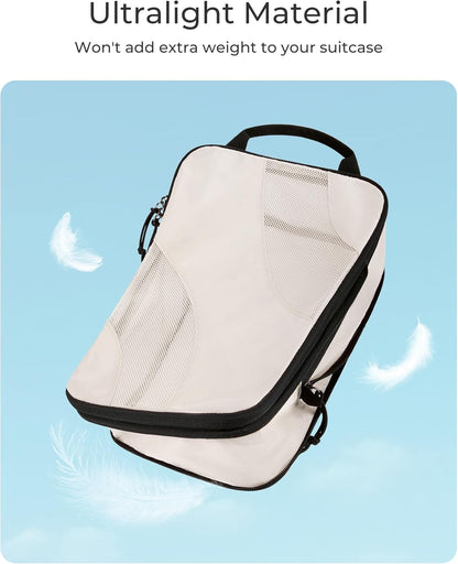 BAGSMART Compression Packing Cubes for Carry-On, 6/4/2 Set Travel Organizers for Frequent Business Trips