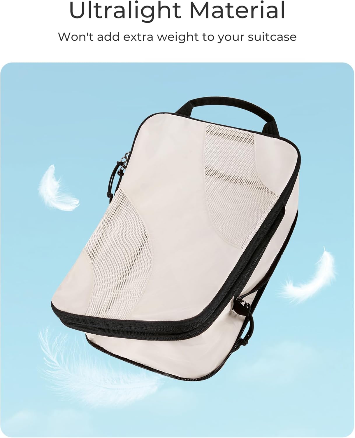 BAGSMART Compression Packing Cubes, Thoughtful Travel Gift for Frequent Flyers and Carry-On Packers