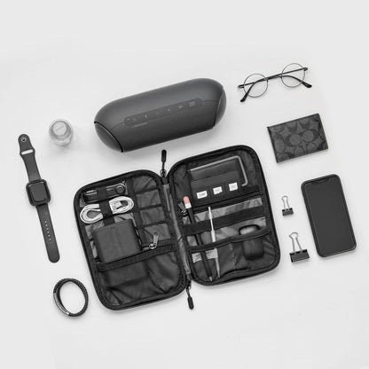 BAGSMART Travel Organizer Case – Minimalist Tech Pouch, Clean Desk Accessories Storage