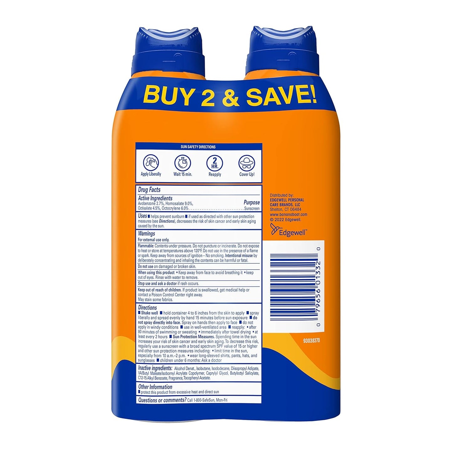 Banana Boat Sport Ultra SPF 50 Sunscreen Spray – Practical Gift for Runners, Triathletes, and Outdoor Athletes