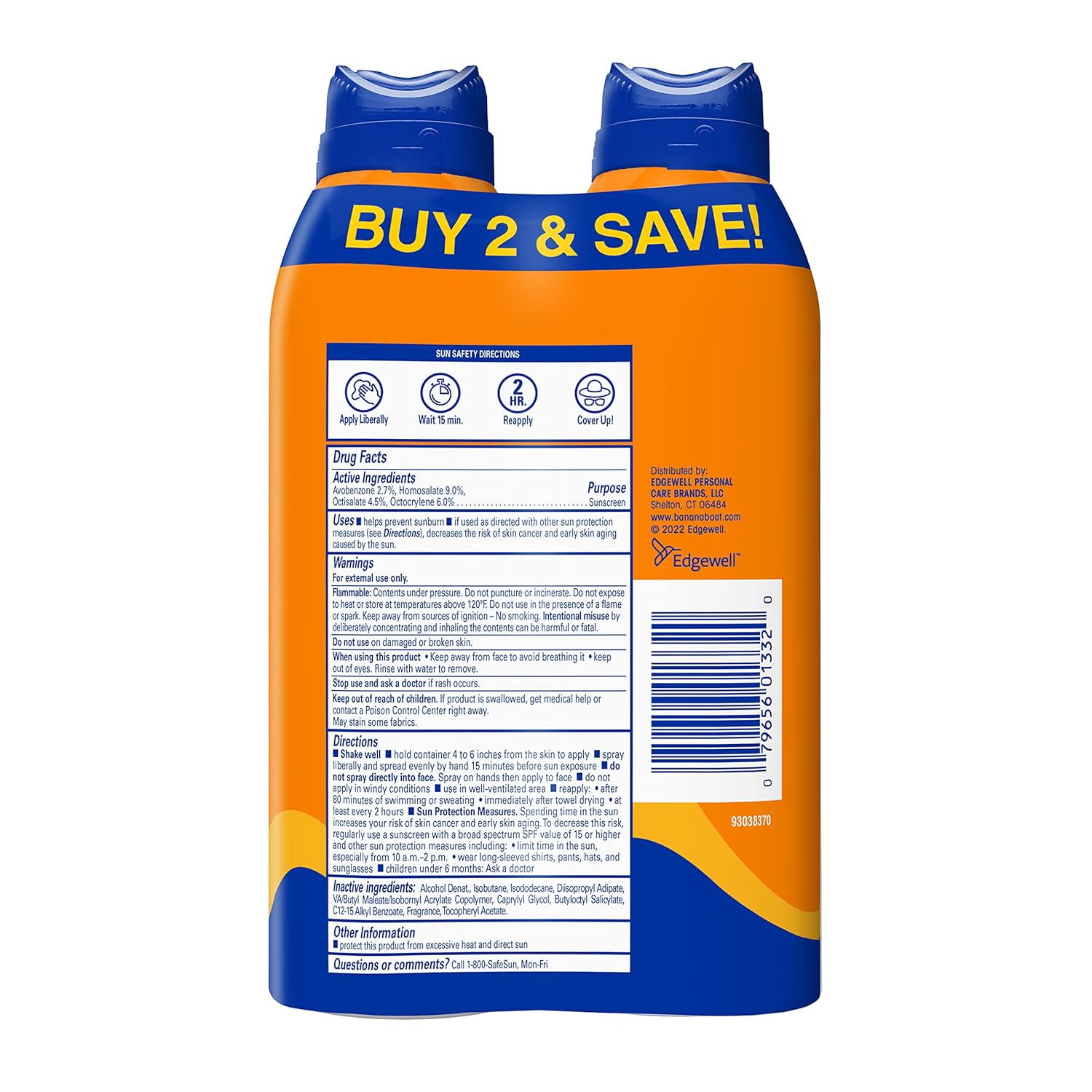 Banana Boat Sport Ultra SPF 50 Sunscreen Spray – Practical Gift for Runners, Triathletes, and Outdoor Athletes
