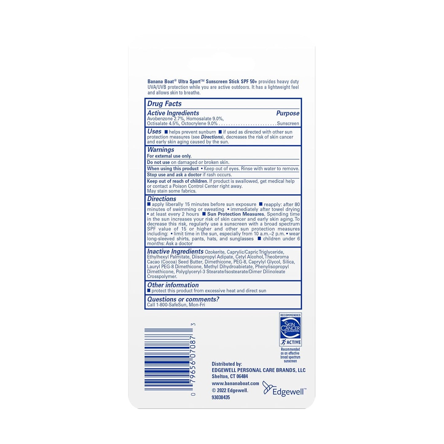 Banana Boat Sport Ultra Sunscreen Stick SPF 50 – Reef-Safe Daily Sun Care Ritual for Healthy Skin