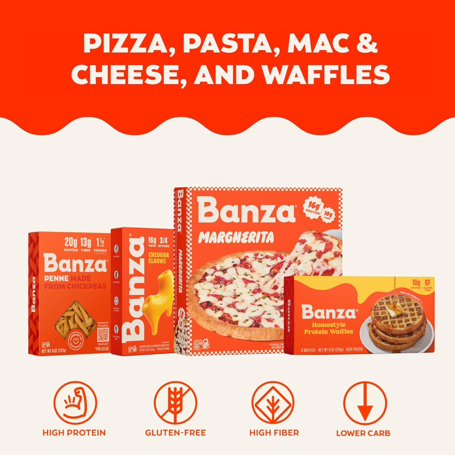 Banza Protein Spaghetti - Lower-Carb Chickpea Pasta for Macro Tracking and Balanced Weeknight Dinners
