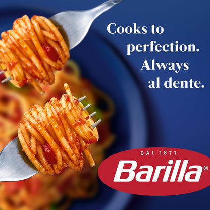 Barilla Spaghetti Pasta, 16 oz Box (Pack of 8) – Non-GMO Pantry Staple for Busy Family Weeknight Dinners