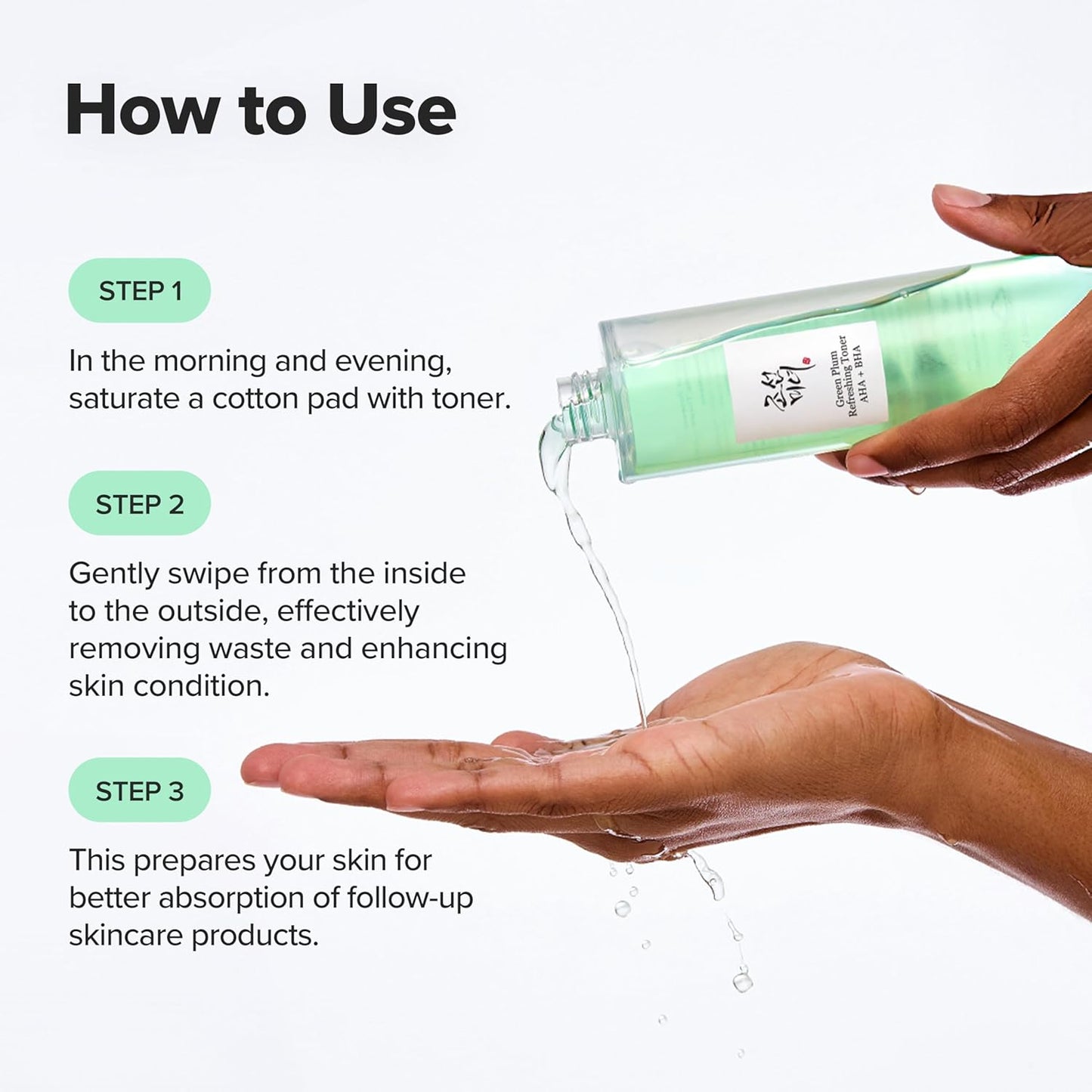 Beauty of Joseon Green Plum AHA BHA Toner – Clean Vanity Staple, Single-Bottle Multi-Step Korean Exfoliating Essence