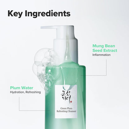 Beauty of Joseon Green Plum Refreshing Cleanser Gel – K-Beauty Birthday Gift for Her, Gentle Daily Korean Skincare Pick