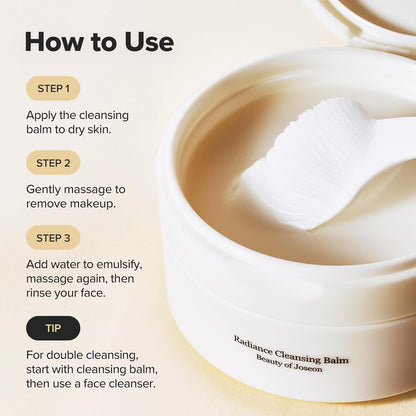 Beauty of Joseon Radiance Cleansing Balm – Nightly Wind-Down Ritual for Sensitive Skin, Calming K-Beauty First Cleanse