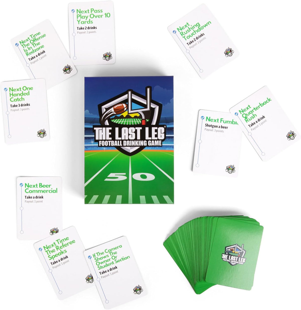 Beer Pressure The Last Leg - Mood-Boosting Card Game for Social Wellness Nights, Recharge with Friends Around the Big Game